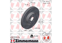 Brake disc BLACK Z 400.5555.54 Zimmermann