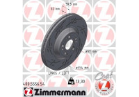 Brake disc BLACK Z 400.5556.54 Zimmermann