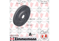 Brake disc BLACK Z 450.5225.54 Zimmermann