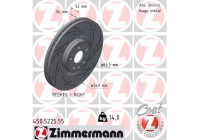 Brake disc BLACK Z 450.5225.55 Zimmermann