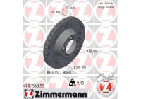 Brake disc BLACK Z 460.1563.55 Zimmermann