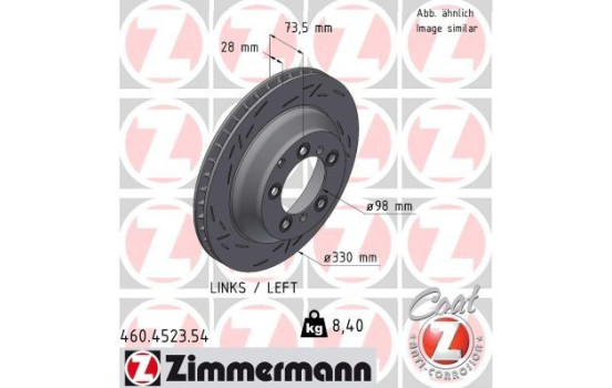 Brake disc BLACK Z 460.4523.54 Zimmermann