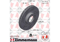 Brake disc BLACK Z 460.4553.54 Zimmermann