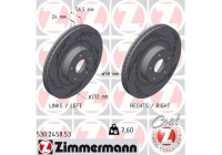 Brake disc BLACK Z 530.2458.53 Zimmermann