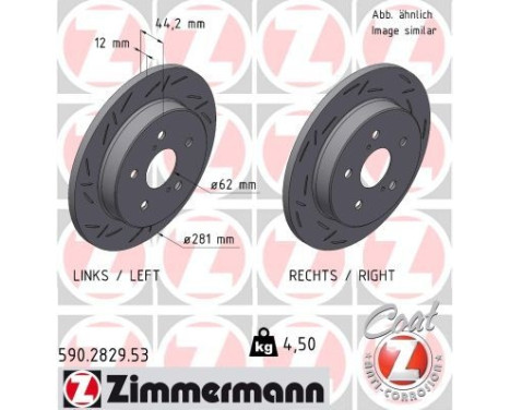 Brake Disc BLACK Z 590.2829.53 Zimmermann