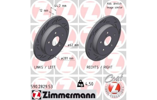 Brake Disc BLACK Z 590.2829.53 Zimmermann