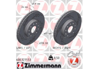 Brake disc BLACK Z 600.3271.53 Zimmermann