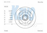 Brake Disc BR-4708 Kavo parts