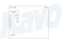 Brake Disc BR-5201 Kavo parts