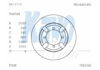 Brake Disc BR-5719 Kavo parts