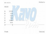 Brake Disc BR-8201 Kavo parts