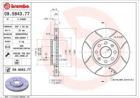 Brake Disc BREMBO MAX LINE 09.5843.77