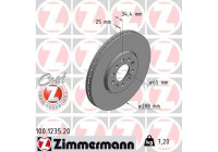Brake Disc COAT Z 100.1235.20 Zimmermann