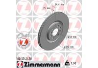 Brake Disc COAT Z 100.1240.20 Zimmermann