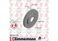 Brake Disc COAT Z 100.1241.20 Zimmermann