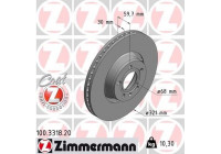 Brake Disc COAT Z 100.3318.20 Zimmermann
