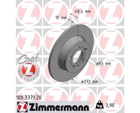 Brake Disc COAT Z 100.3371.20 Zimmermann