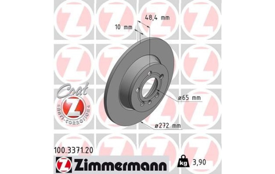 Brake Disc COAT Z 100.3371.20 Zimmermann