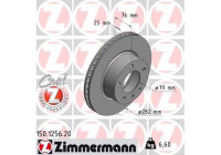 Brake Disc COAT Z 150.1256.20 Zimmermann