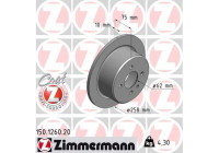 Brake Disc COAT Z 150.1260.20 Zimmermann