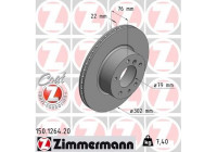 Brake Disc COAT Z 150.1264.20 Zimmermann