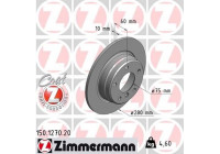 Brake Disc COAT Z 150.1270.20 Zimmermann