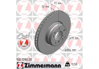 Brake Disc COAT Z 150.1280.20 Zimmermann