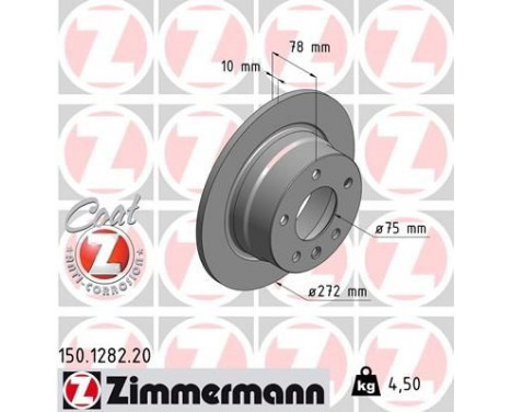 Brake Disc COAT Z 150.1282.20 Zimmermann