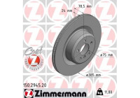 Brake Disc COAT Z 150.2945.20 Zimmermann