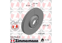 Brake Disc COAT Z 150.2948.20 Zimmermann
