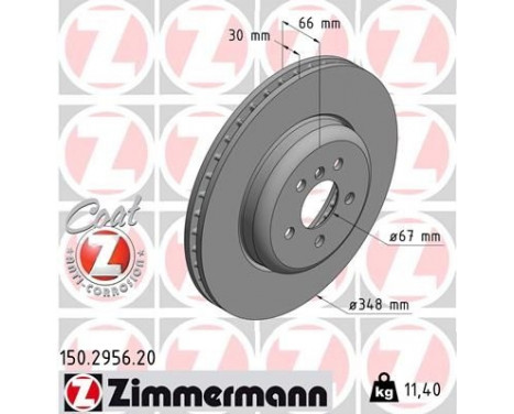 Brake Disc COAT Z 150.2956.20 Zimmermann