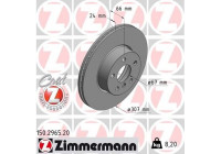 Brake Disc COAT Z 150.2965.20 Zimmermann