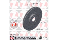 Brake disc COAT Z 150.2985.20 Zimmermann