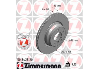 Brake Disc COAT Z 150.3428.20 Zimmermann