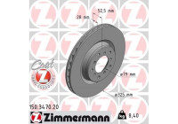Brake Disc COAT Z 150.3470.20 Zimmermann