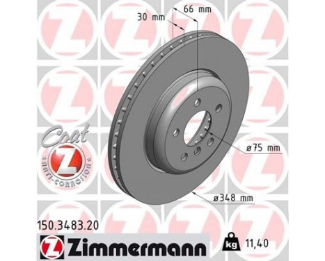Brake Disc COAT Z 150.3483.20 Zimmermann