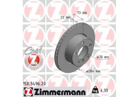 Brake Disc COAT Z 150.3496.20 Zimmermann