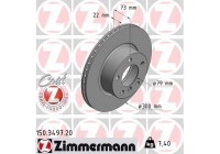 Brake Disc COAT Z 150.3497.20 Zimmermann