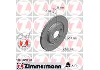 Brake Disc COAT Z 180.3018.20 Zimmermann