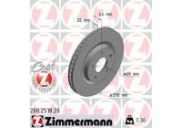 Brake Disc COAT Z 200.2518.20 Zimmermann