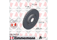 Brake Disc COAT Z 230.2363.20 Zimmermann