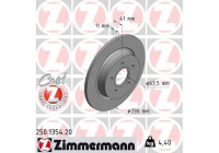 Brake Disc COAT Z 250.1354.20 Zimmermann