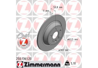 Brake Disc COAT Z 250.1361.20 Zimmermann