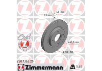 Brake Disc COAT Z 250.1363.20 Zimmermann