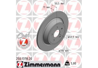 Brake Disc COAT Z 250.1378.20 Zimmermann