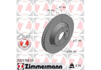 Brake disc COAT Z 250.5708.20 Zimmermann