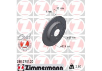 Brake disc COAT Z 280.2701.20 Zimmermann