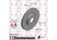 Brake Disc COAT Z 280.3166.20 Zimmermann