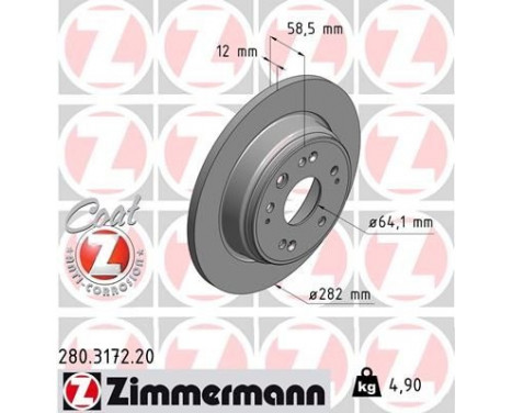 Brake Disc COAT Z 280.3172.20 Zimmermann