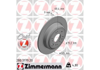 Brake Disc COAT Z 280.3179.20 Zimmermann